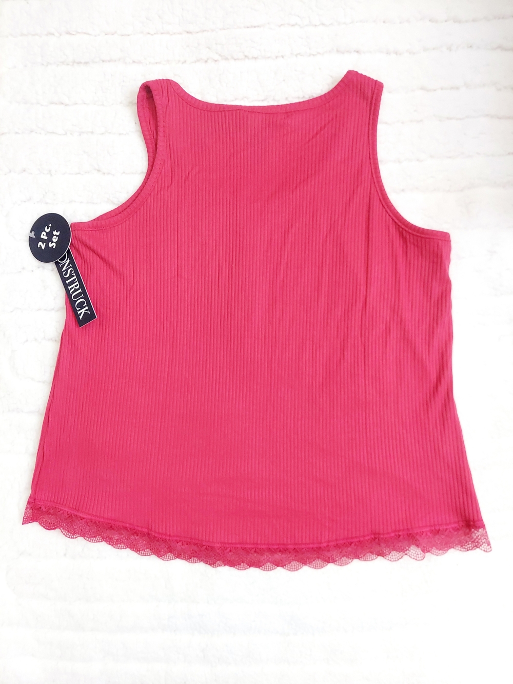 Moonstruck Rasberry Red Women's 2-Piece Pajama Set Women Size S & M NWT Casual - Picture 6 of 10